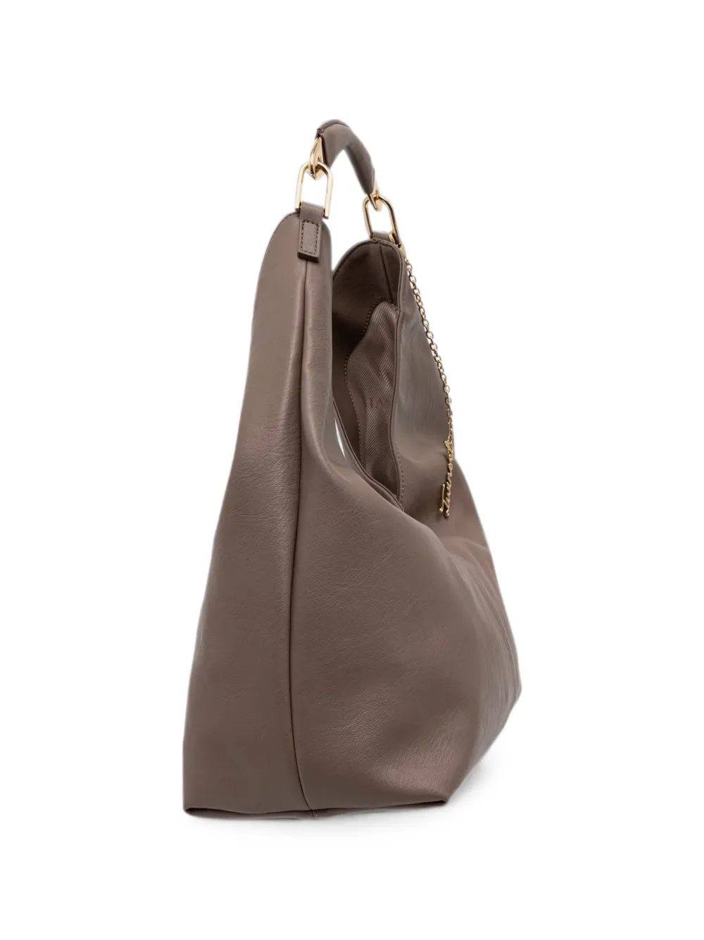 TWINSET Kleine shopper met logo-bedel Bruin