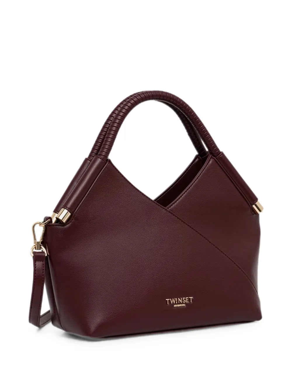 TWINSET Shopper met omwikkeld handvat Rood