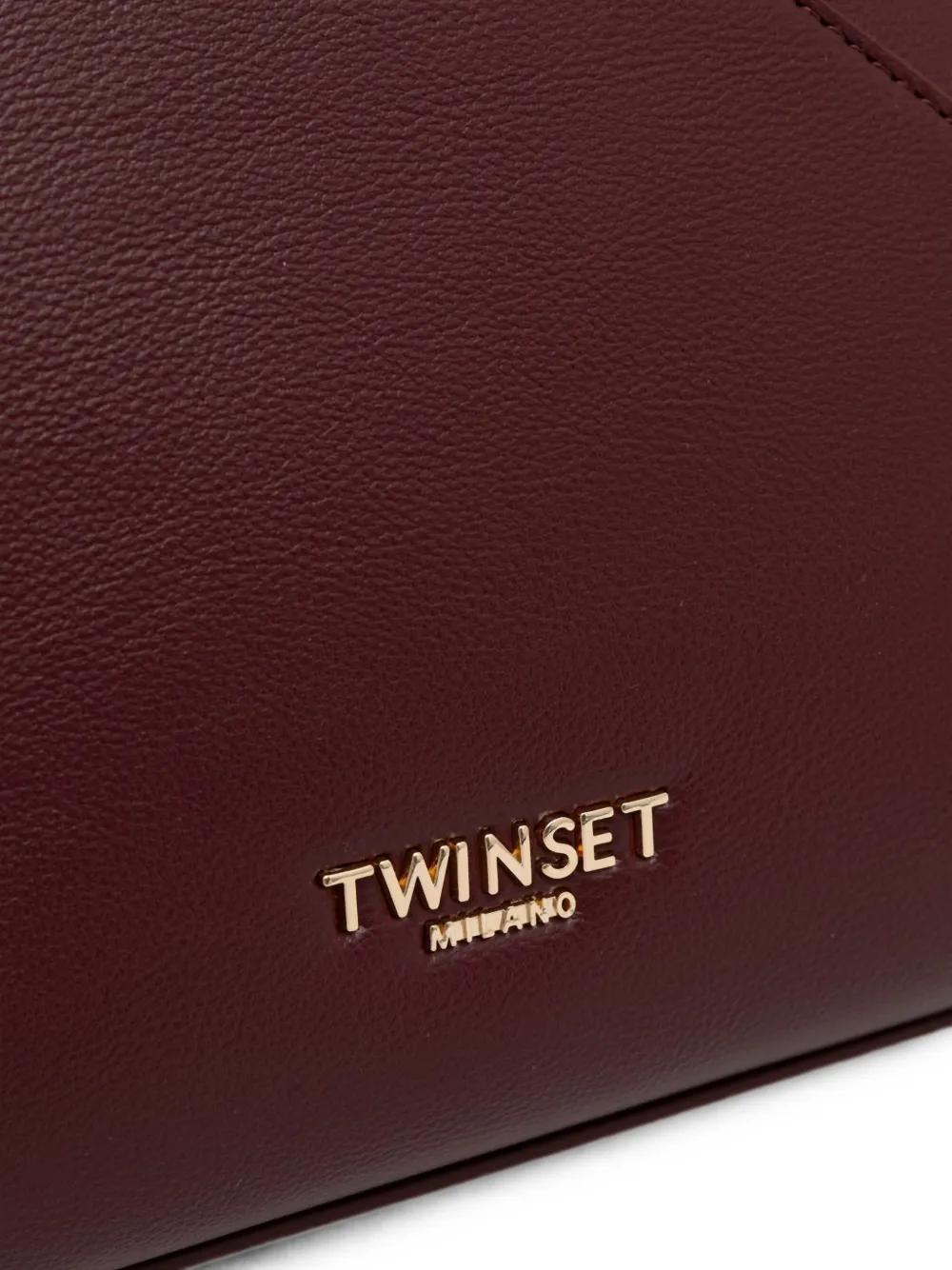 TWINSET Shopper met omwikkeld handvat Rood