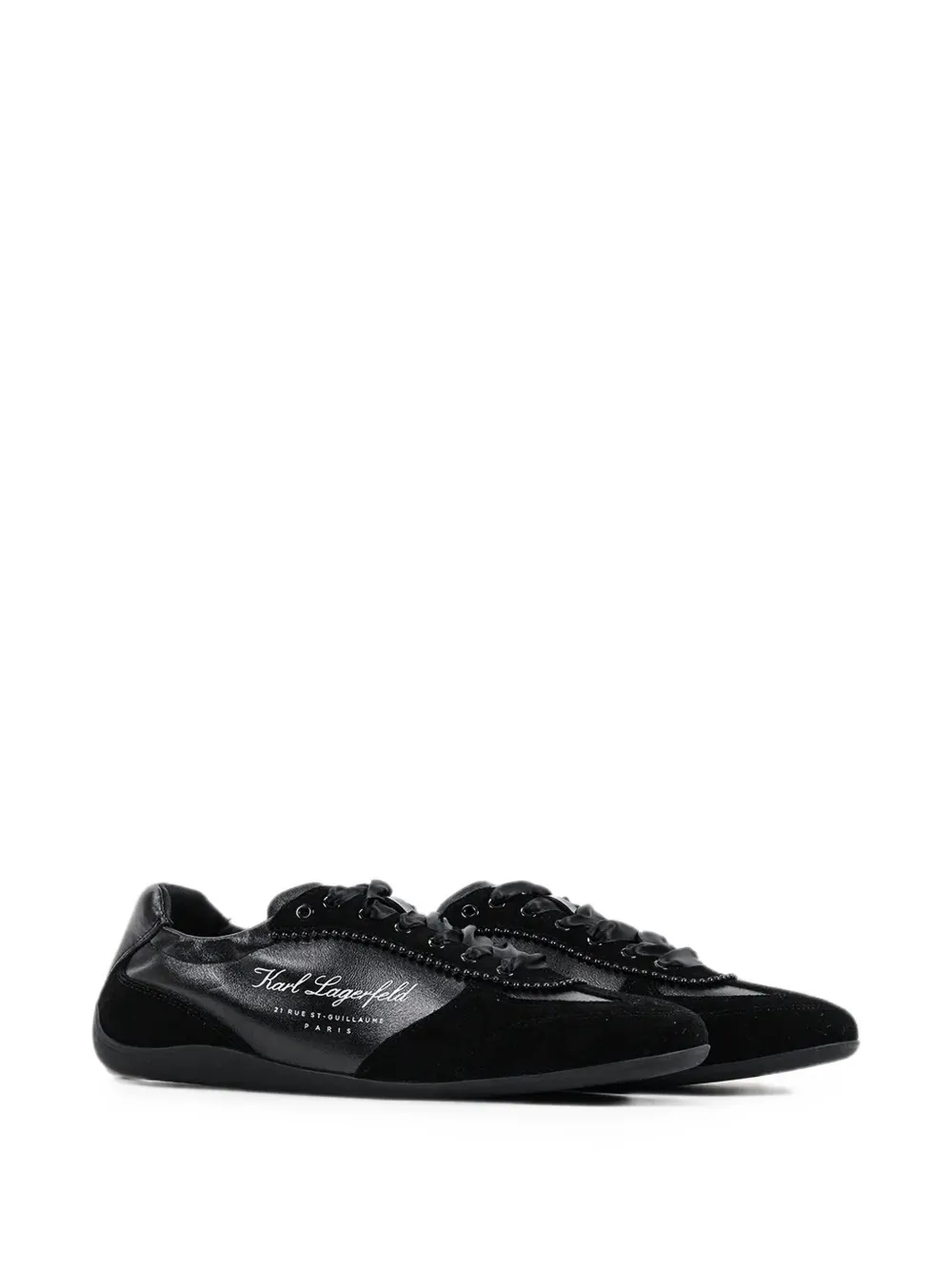 Karl Lagerfeld Altia panelled sneakers Zwart