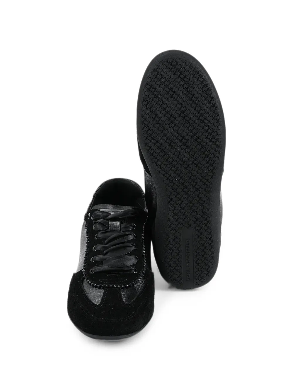 Karl Lagerfeld Altia panelled sneakers Zwart