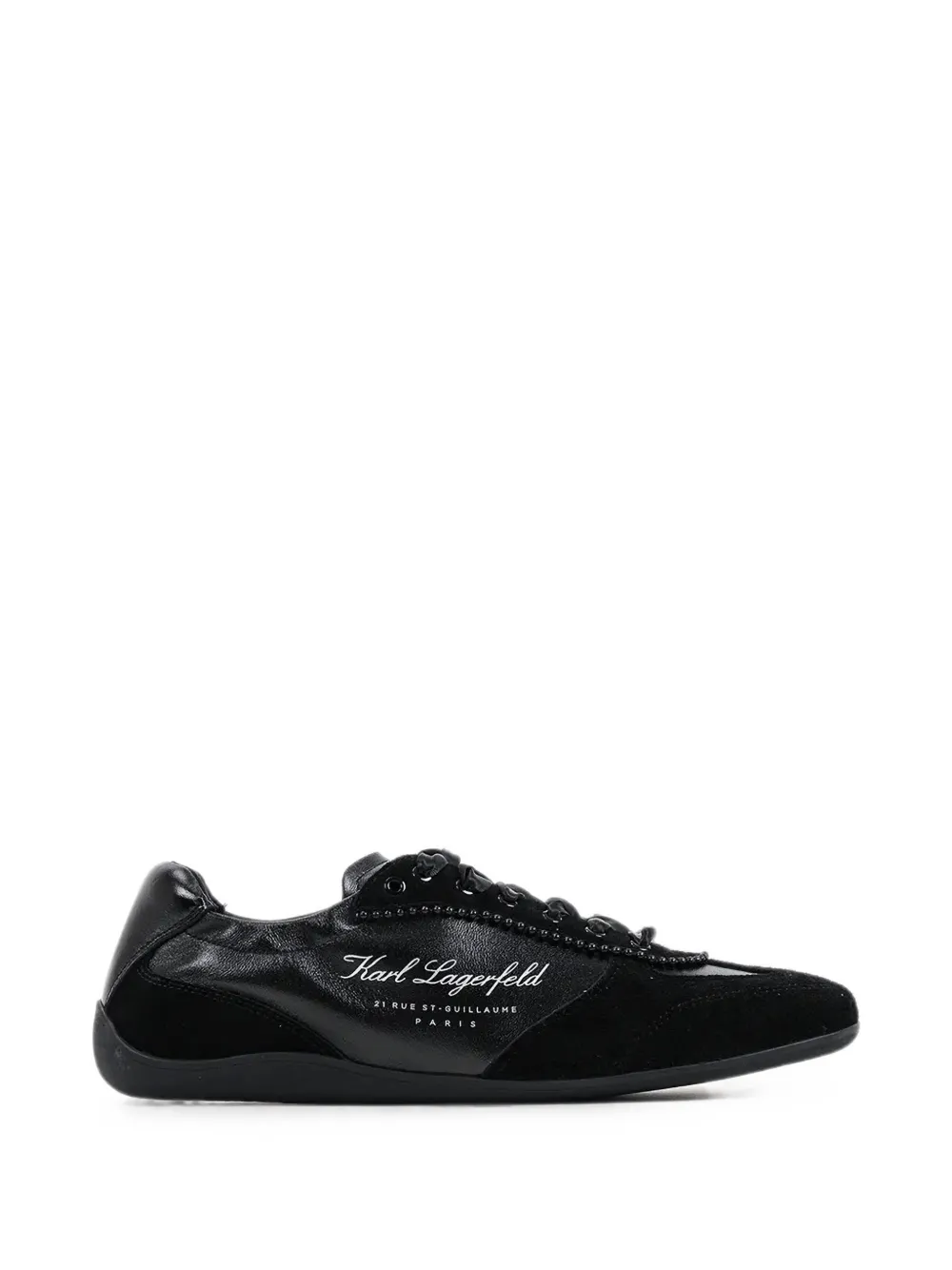 Karl Lagerfeld Altia panelled sneakers Zwart
