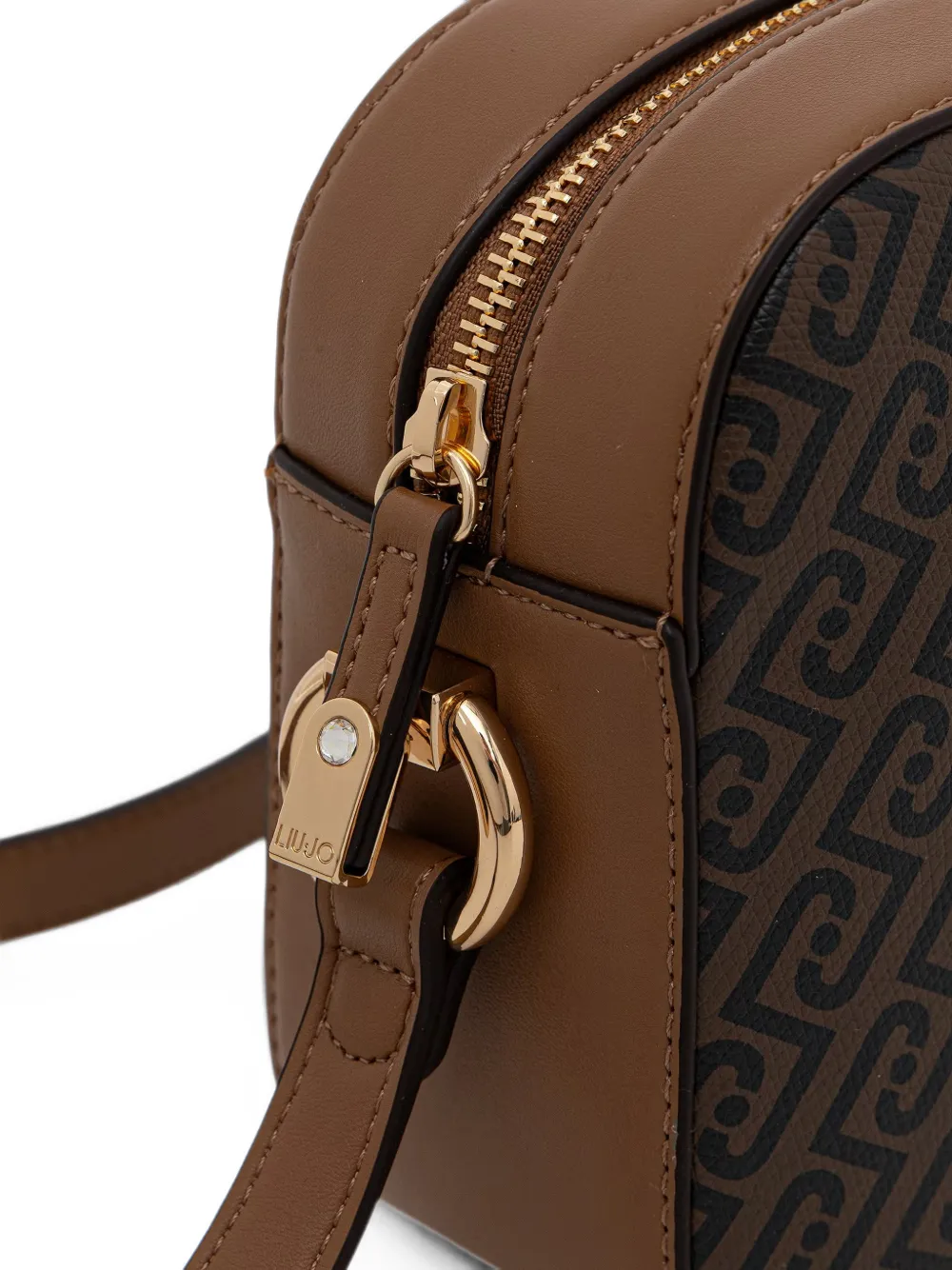 LIU JO Medium crossbodytas met monogram Bruin