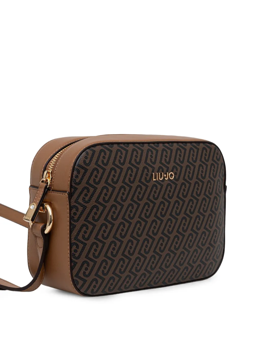 LIU JO Medium crossbodytas met monogram Bruin