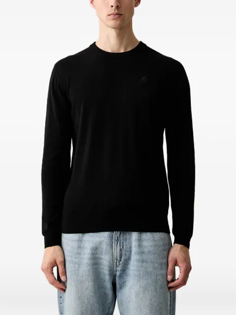 Karl Lagerfeld logo-embroidered sweater