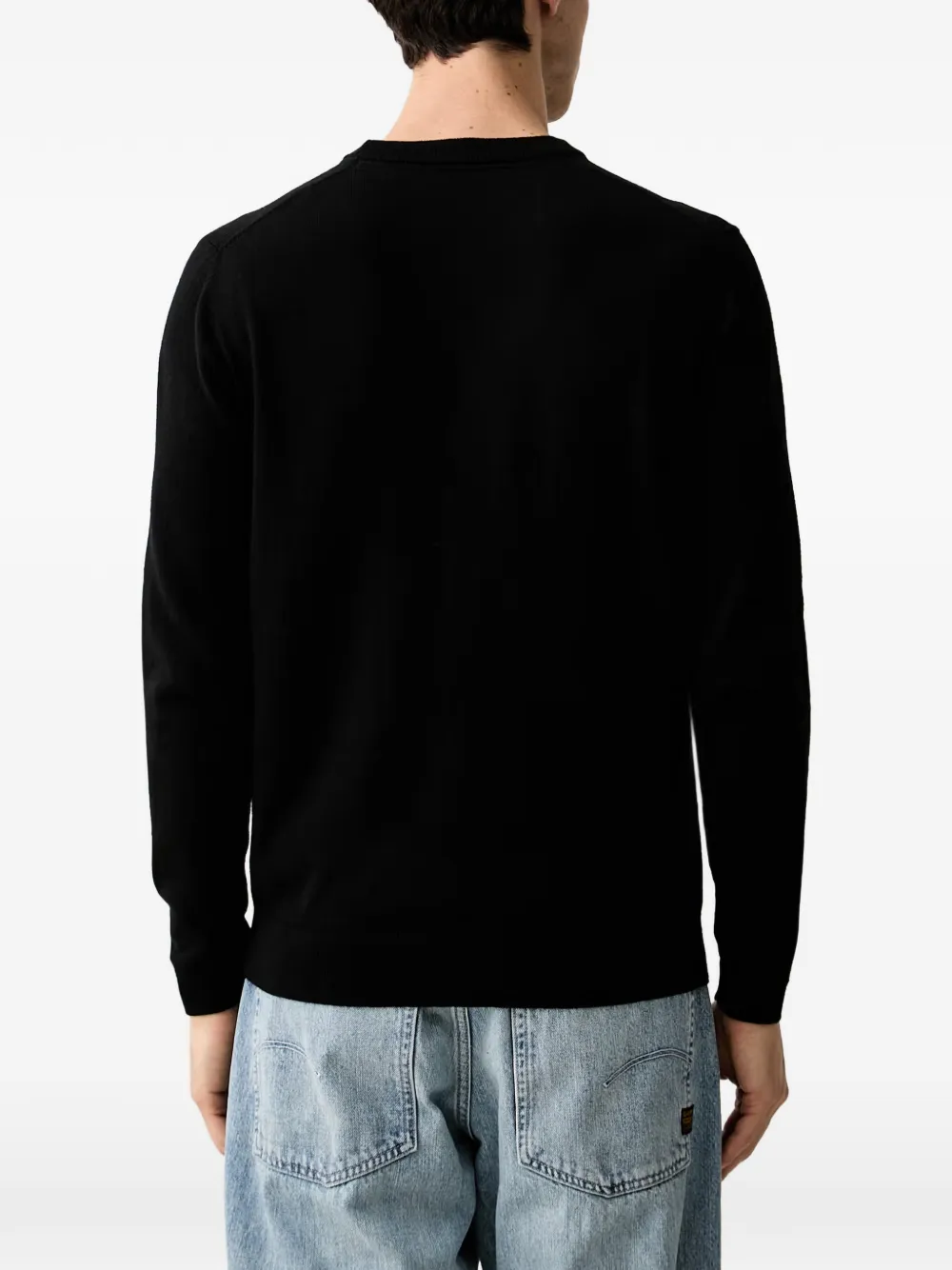 Karl Lagerfeld Trui met geborduurd logo Zwart