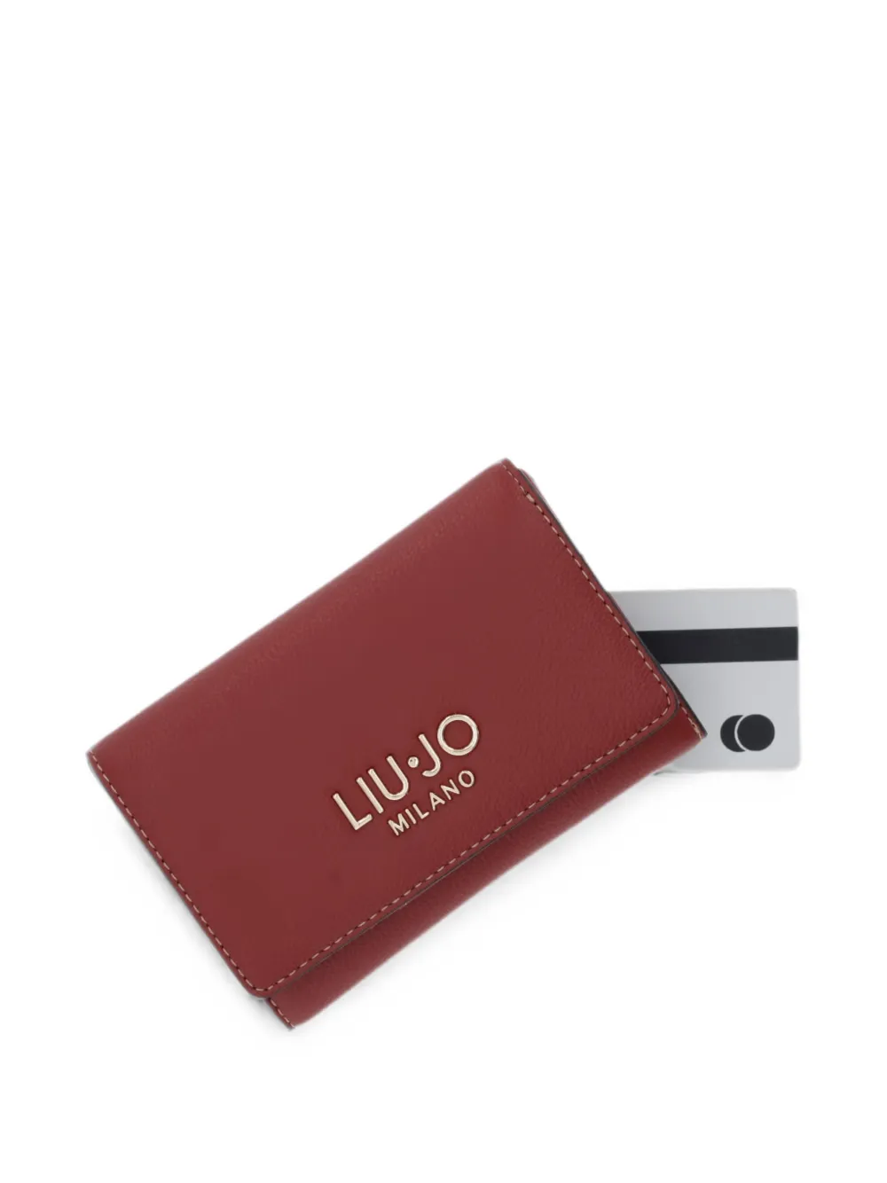 LIU JO Portemonnee met logoplakkaat Rood