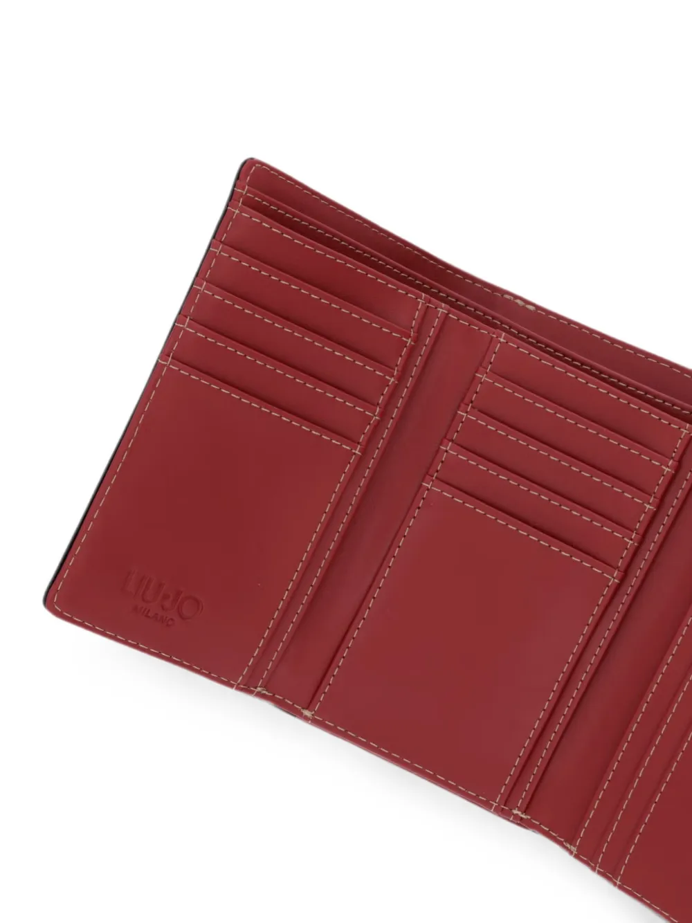 LIU JO Portemonnee met logoplakkaat Rood