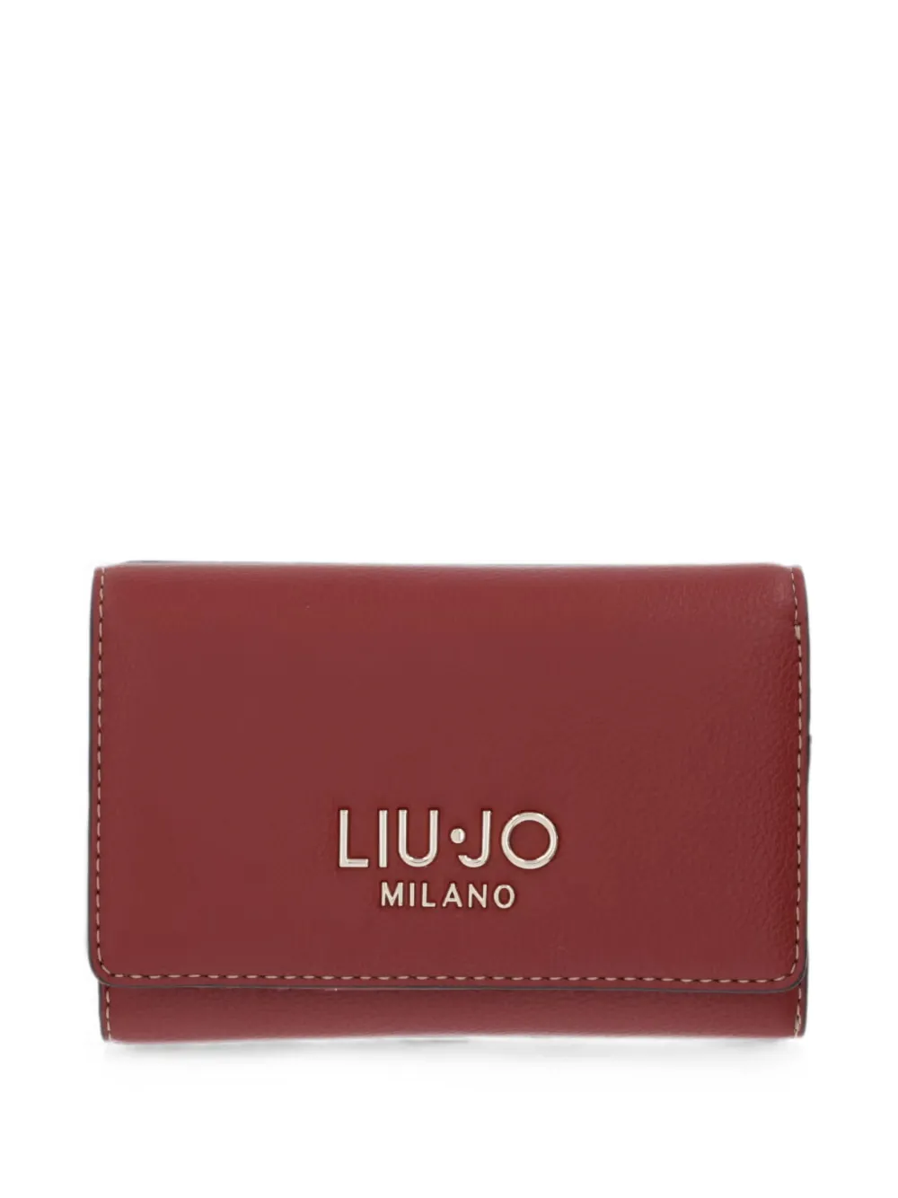Liu •jo Logo-plaque Wallet In Red