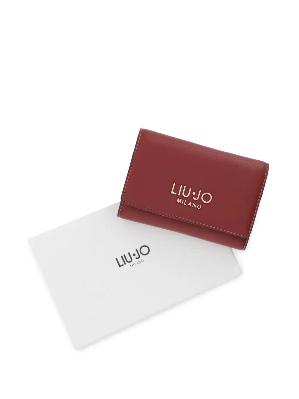 LIU JO Portemonnee met logoplakkaat Rood