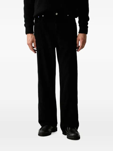 Karl Lagerfeld Jeans corduroy-texture carpenter trousers