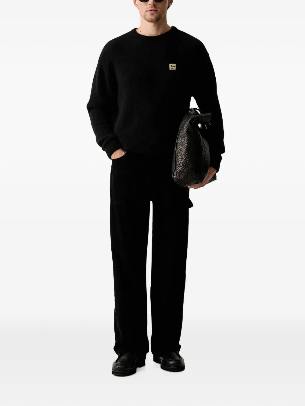 Karl Lagerfeld Jeans Broek met ribfluwelen textuur Zwart