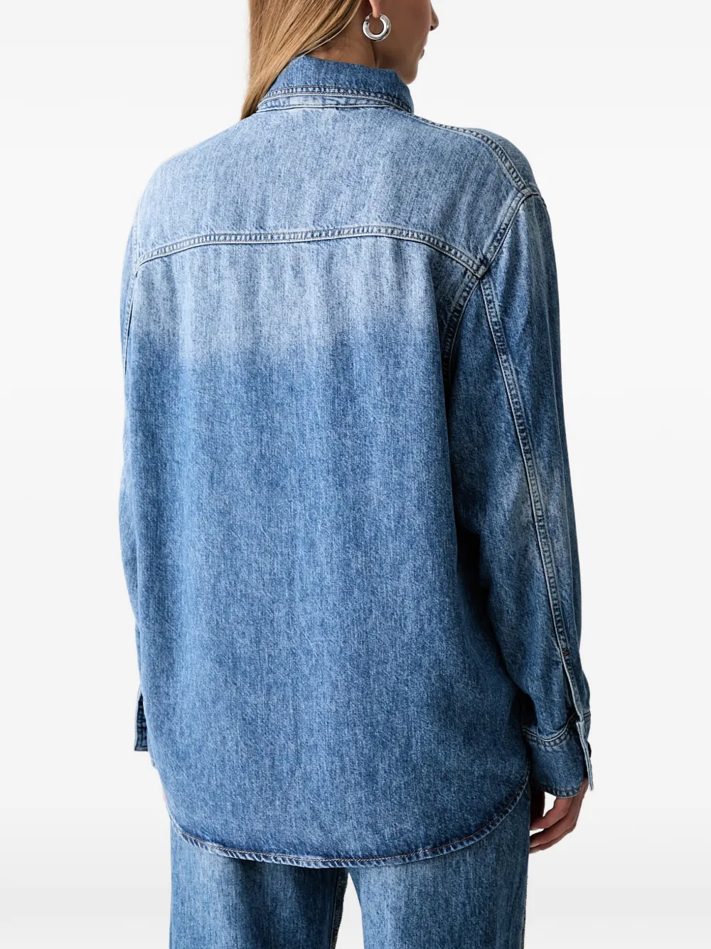 LIU JO Blouse verfraaid met stras en luipaard-print Blauw