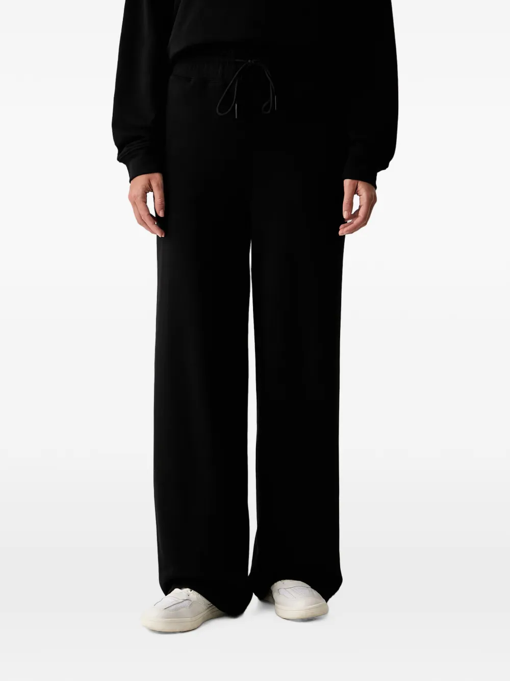 TWINSET logo-embroidered drawstring jumpsuit Zwart