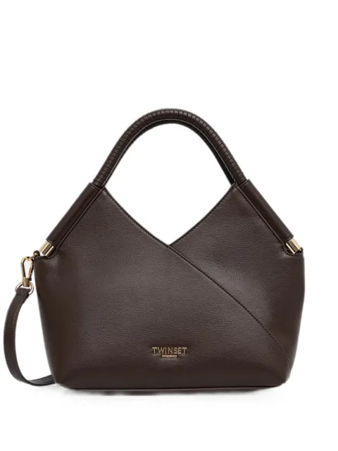 TWINSET wrapped-detail logo-plaque tote bag