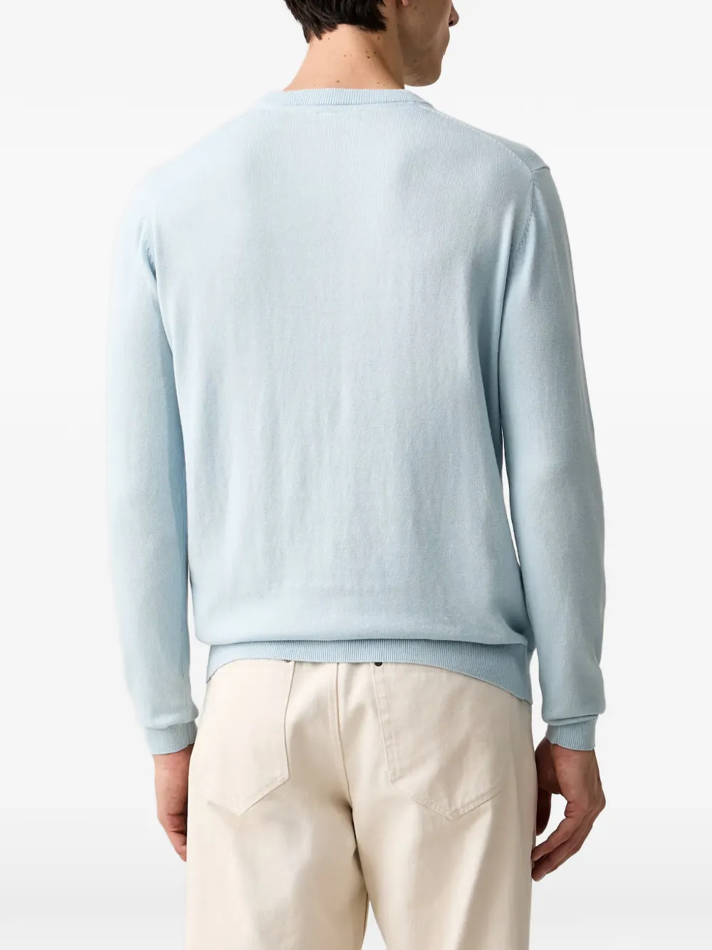 Karl Lagerfeld Trui met geborduurd logo Blauw