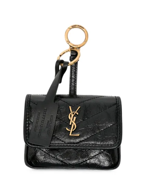 Saint Laurent quilted bag charm