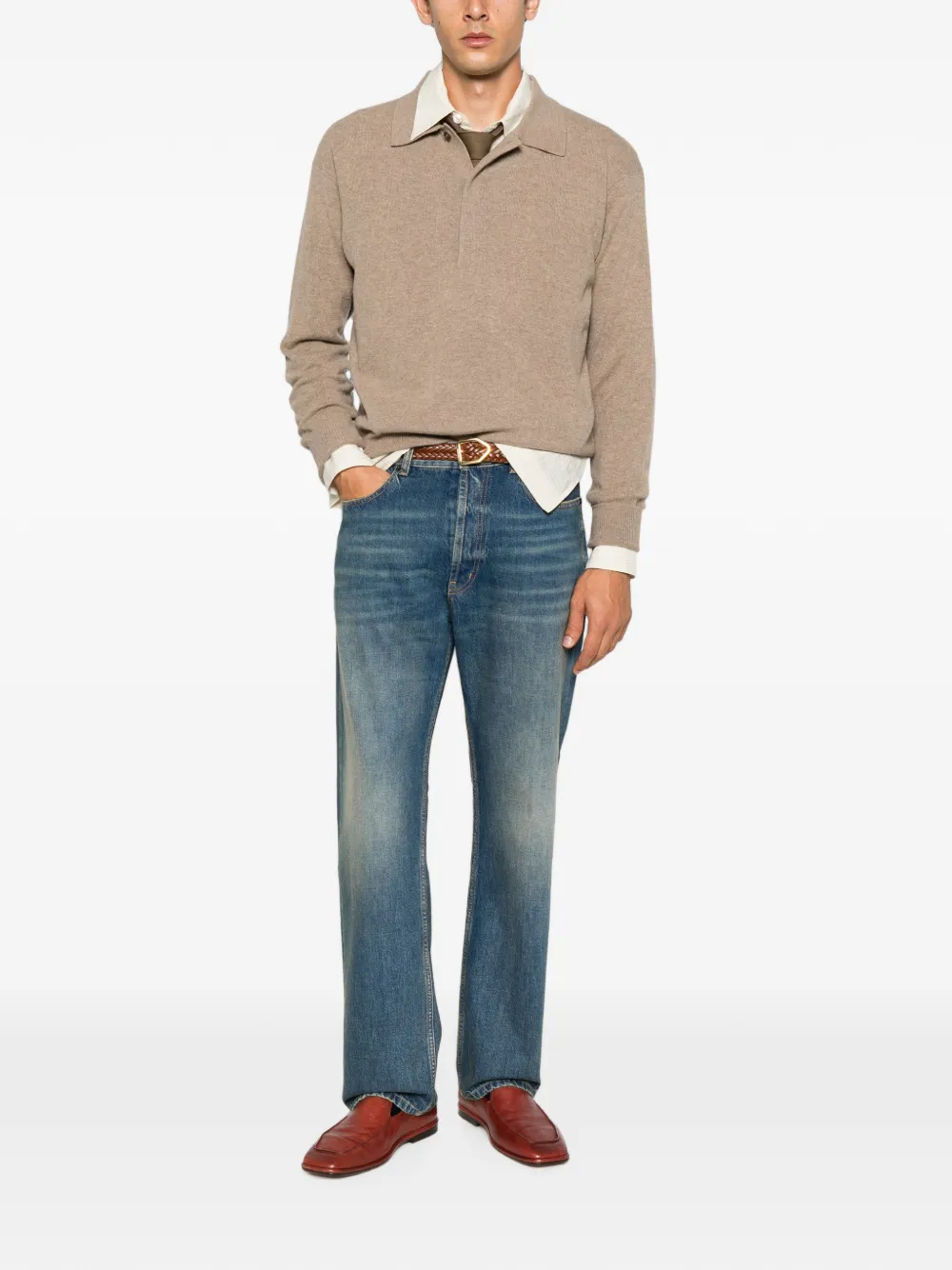 Saint Laurent playera tipo polo con botones | Image 2
