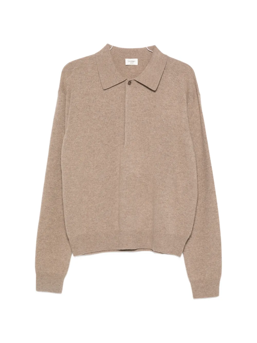 Saint Laurent button-fastening polo shirt - Toni neutri