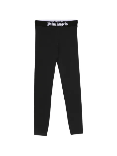 Palm Angels logo-waistband leggings