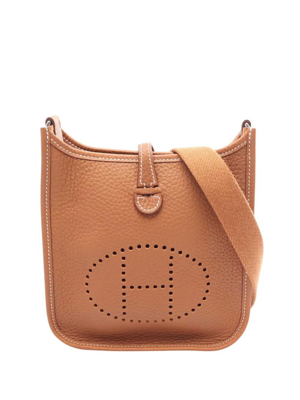 Hermès Pre-Owned 2018 Clemence Evelyne 16 Amazone crossbody bag - Braun