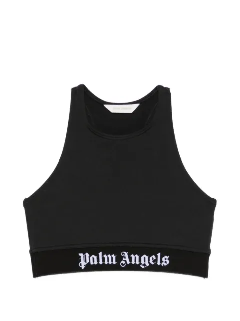 Palm Angels logo-underband racerback sports top