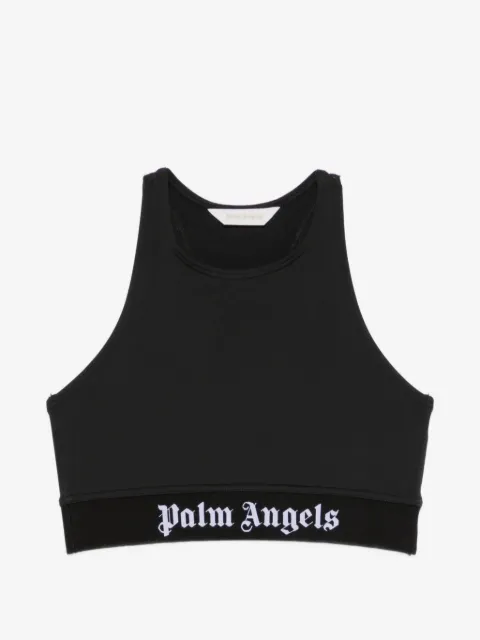 Palm Angels logo-underband racerback sports top