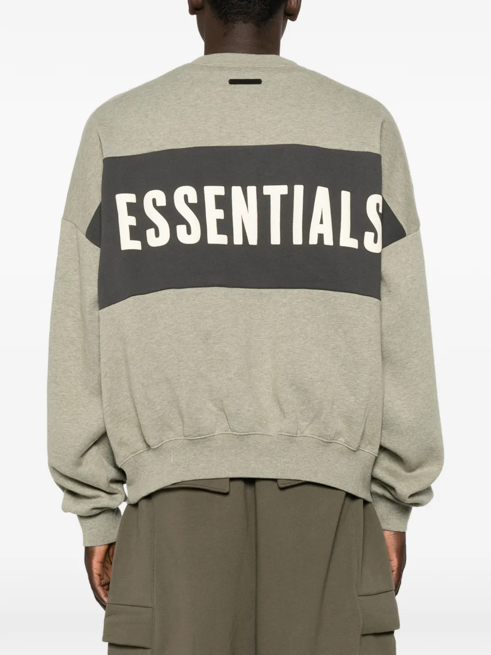 Essentials Patterned Long-sleeved Sweatshirt In Multi