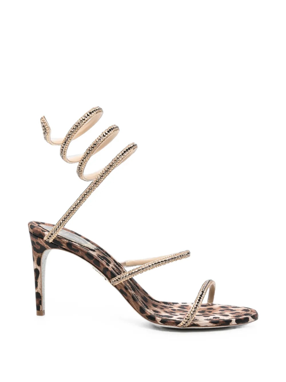René Caovilla Cleo leopard-print sandals Bruin