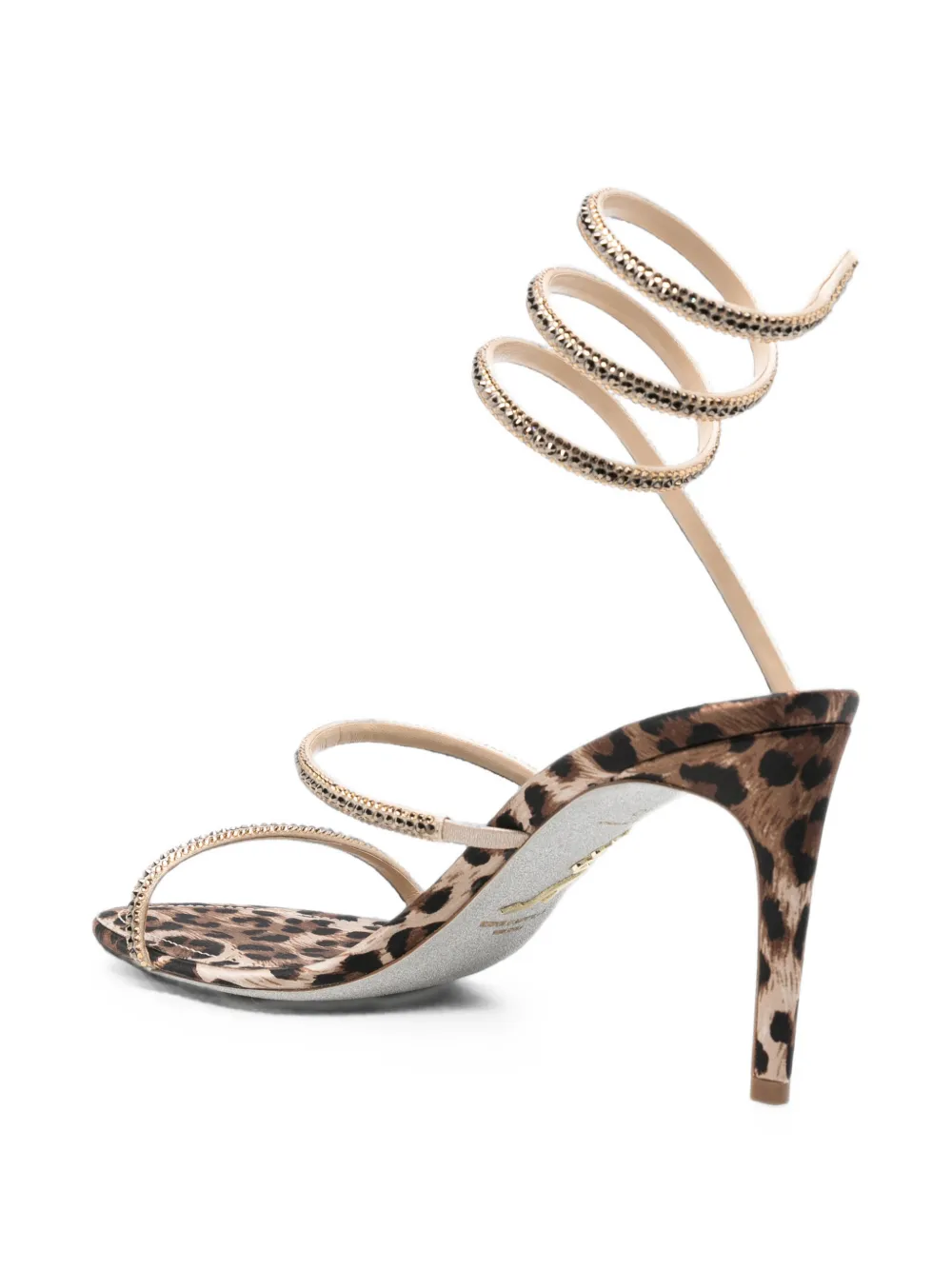 René Caovilla Cleo leopard-print sandals Bruin