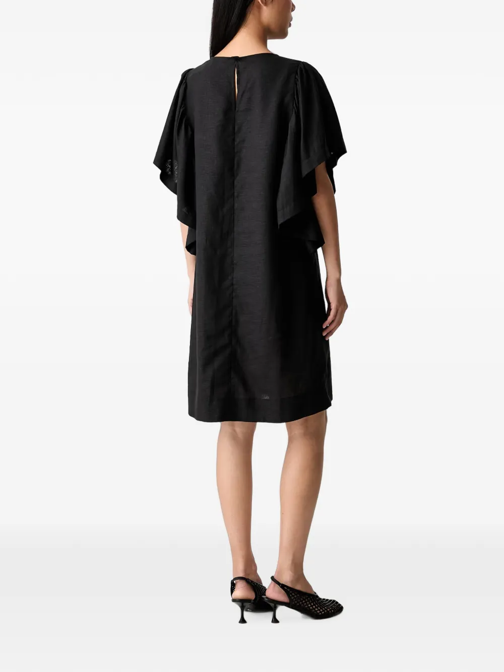 VICOLO Mini-jurk met ruches Zwart