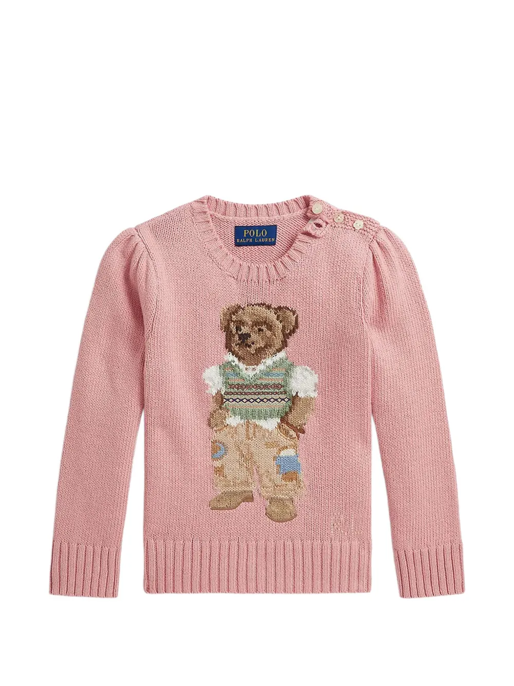POLO RALPH LAUREN KIDS Polo Bear jumper - Rosa