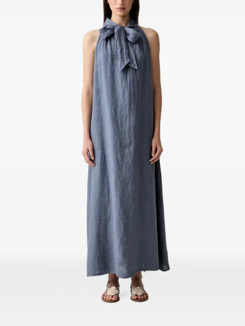VICOLO bow-detail halterneck dress