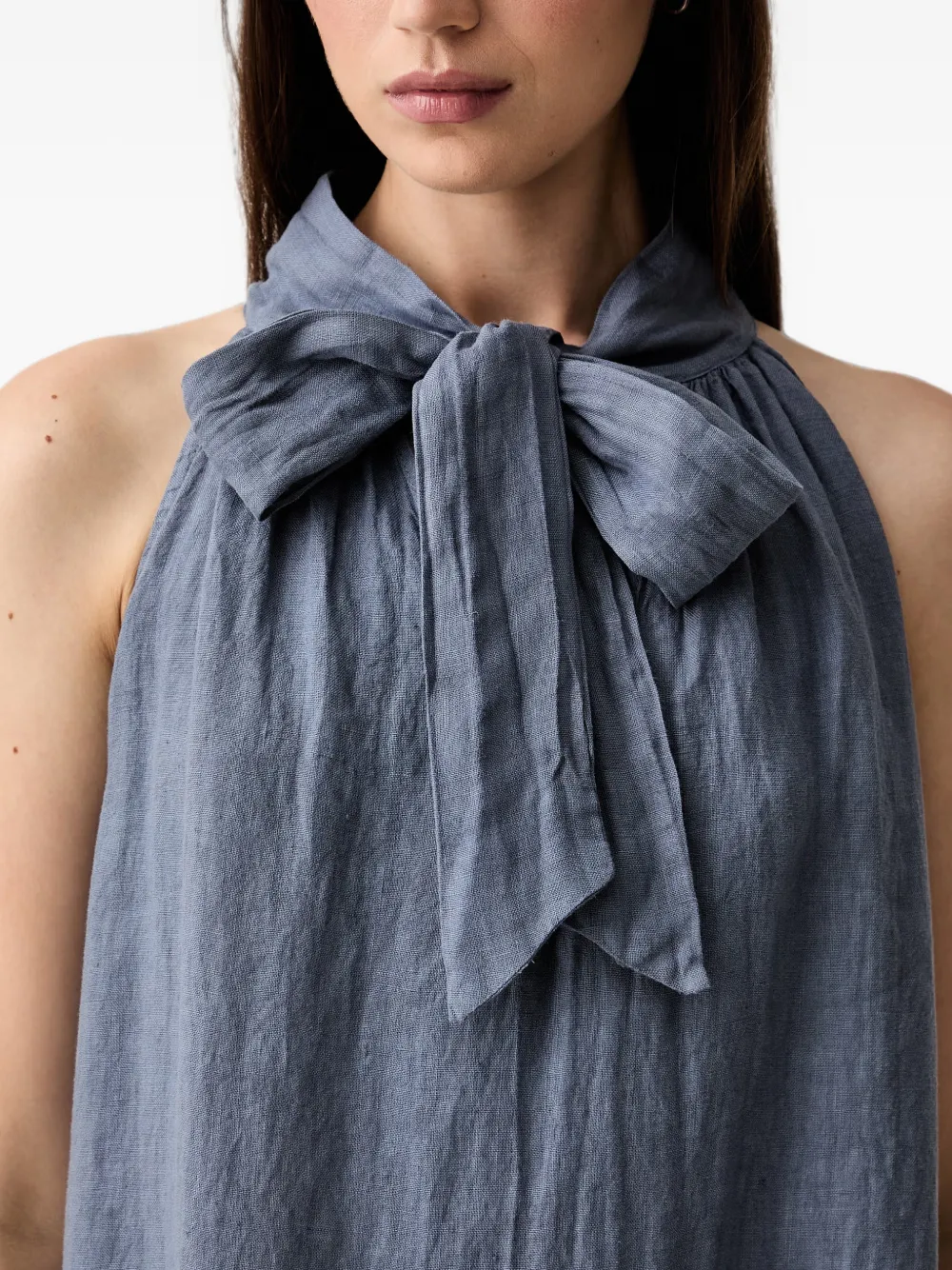 VICOLO Halterjurk met strikdetail Blauw