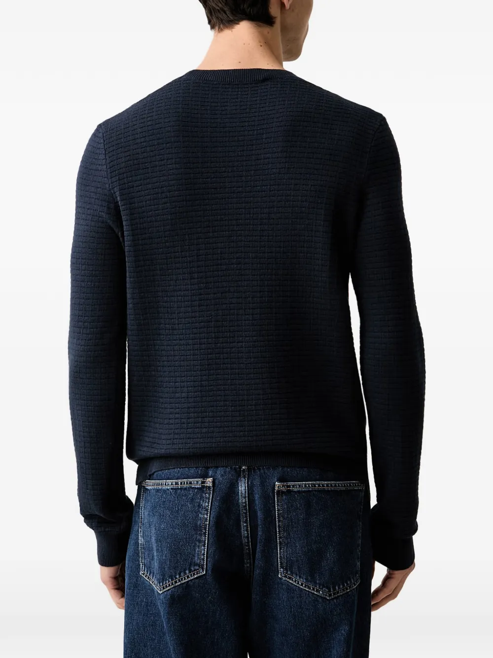 Trussardi Trui met ronde hals Blauw