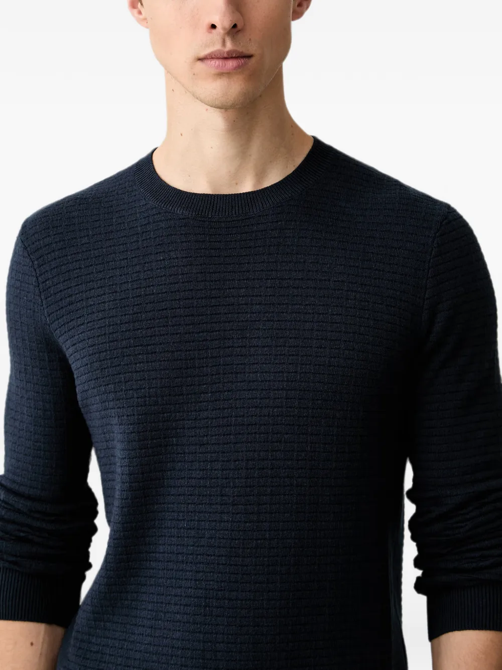 Trussardi Trui met ronde hals Blauw