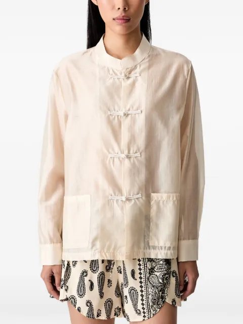 VICOLO camisa con cuello mao