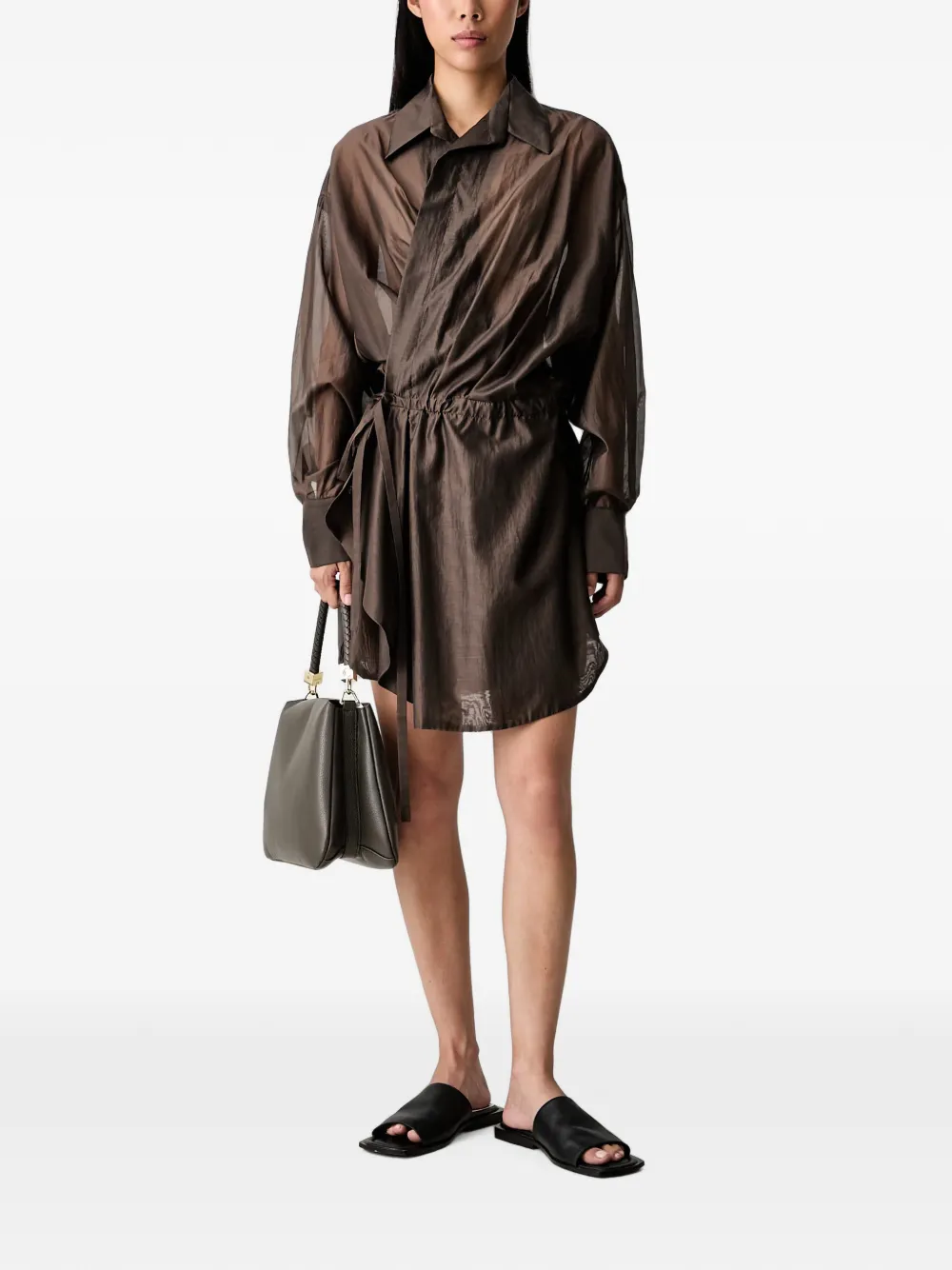 Vicolo Viole Mini Dress In Brown