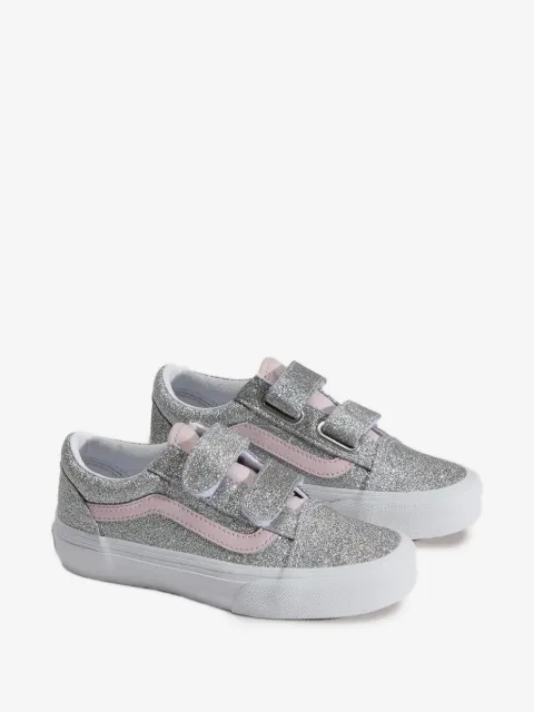 Vans Kids кеды на липучках с блестками