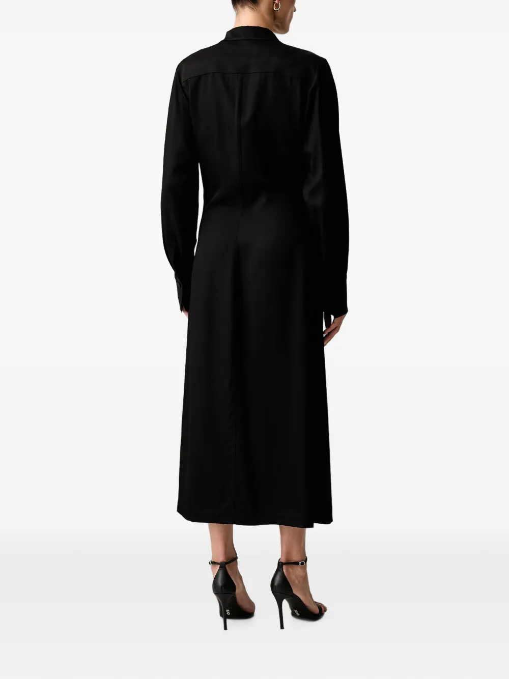 Trussardi Midi-wikkeljurk met ceintuur Zwart