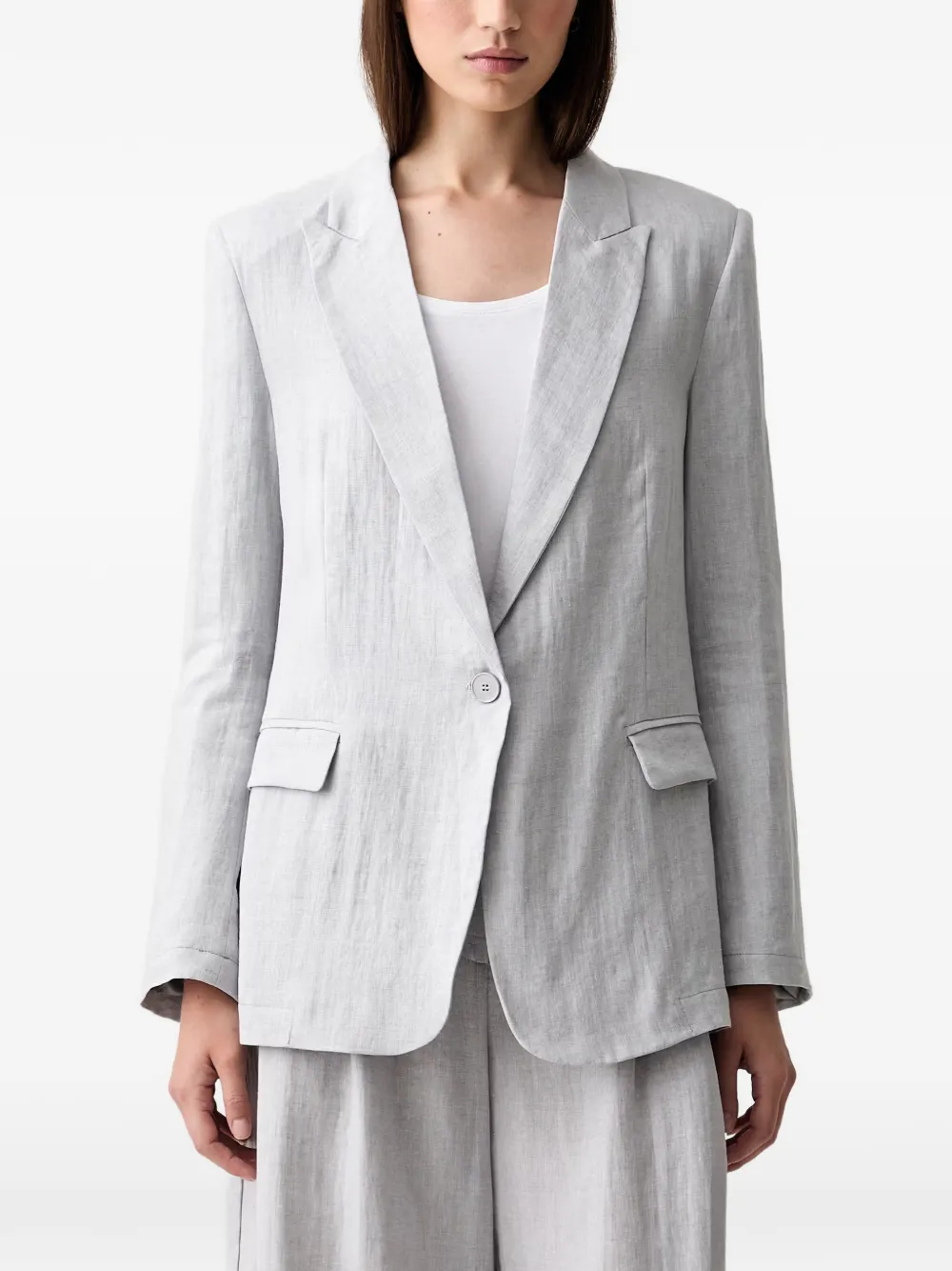 Vicolo Single-breasted Notched-lapels Blazer In Blue