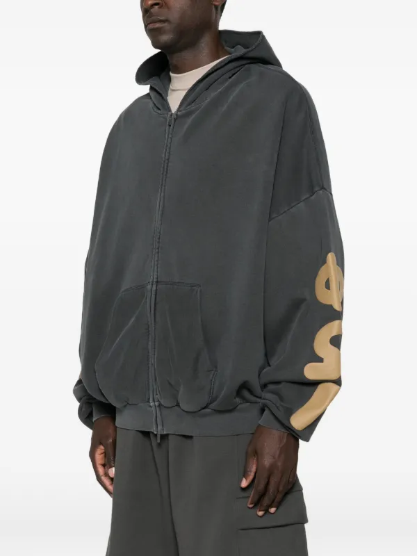 トップス Essentials Embossed 90s fit Zipup FEAR OF GOD ESSENTIALS 90s zip-up Hoodie | Grey | FARFETCH