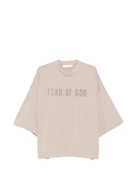 FEAR OF GOD ESSENTIALS logo-print drop-shoulder T-shirt