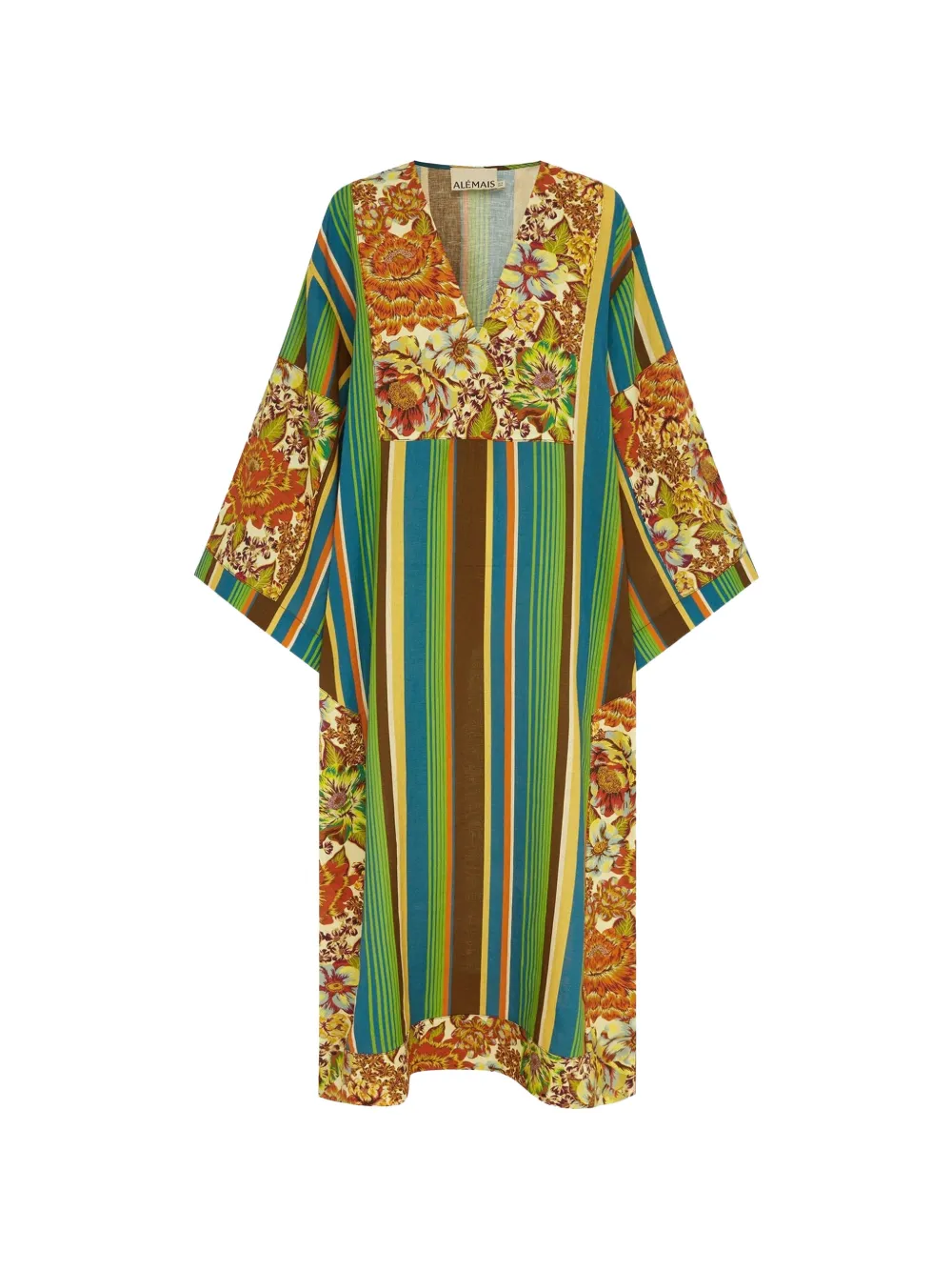 ALEMAIS Charlie linen midi dress