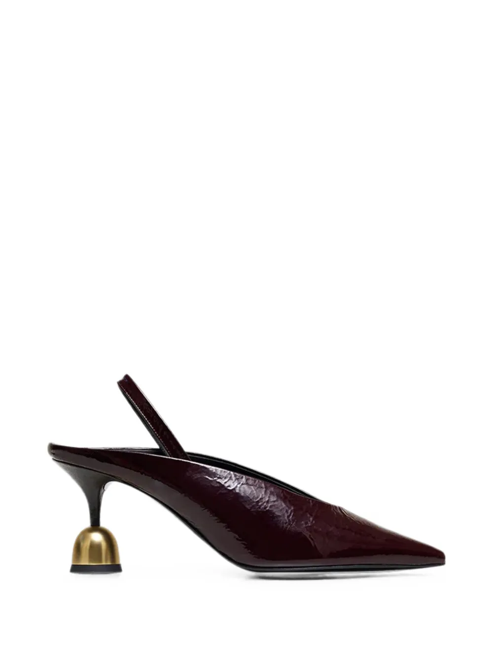 Vanda Novak Lucy Slingback Pumps In Burgundy