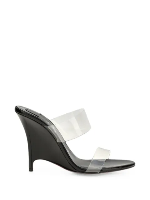 Christian Louboutin Solo Zee 100 mm mules - TPU and patent leather - black