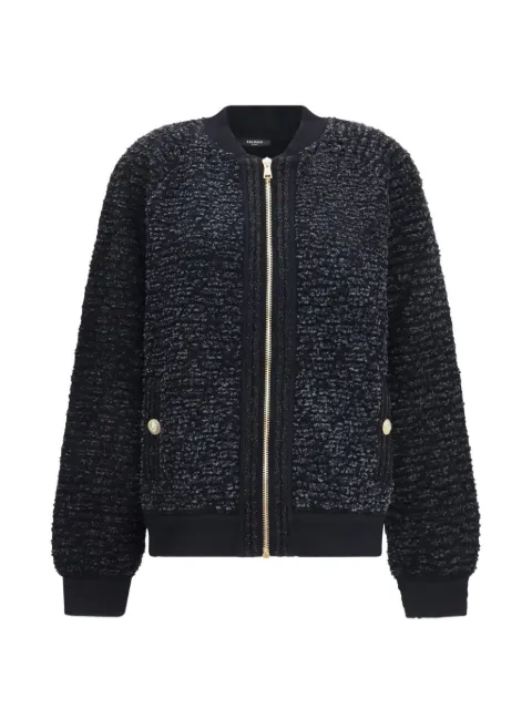 Balmain sequin-embellished bouclé jacket