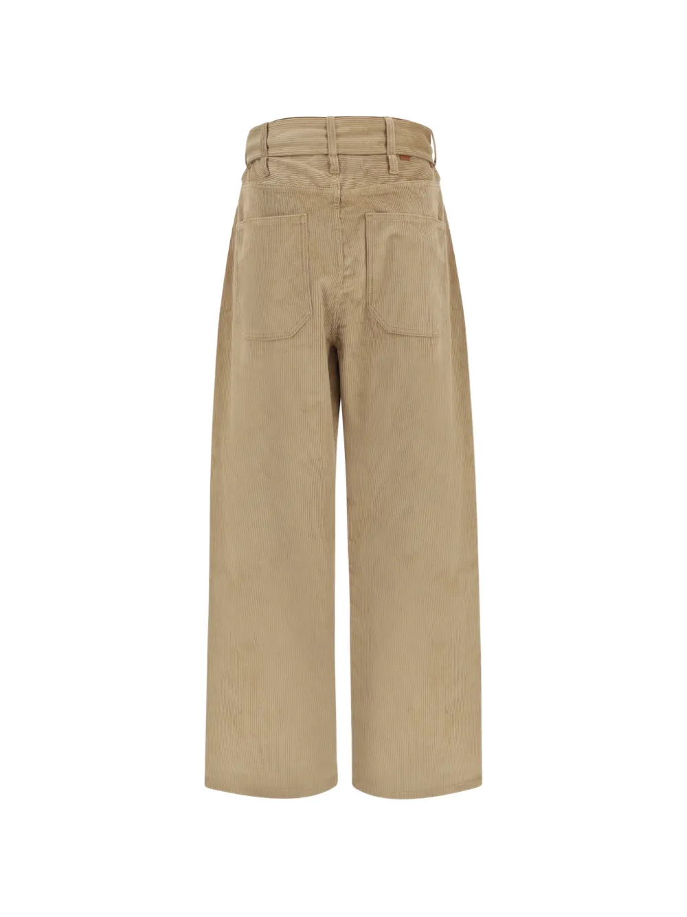DARKPARK Korea Pier straight broek met ceintuur Beige