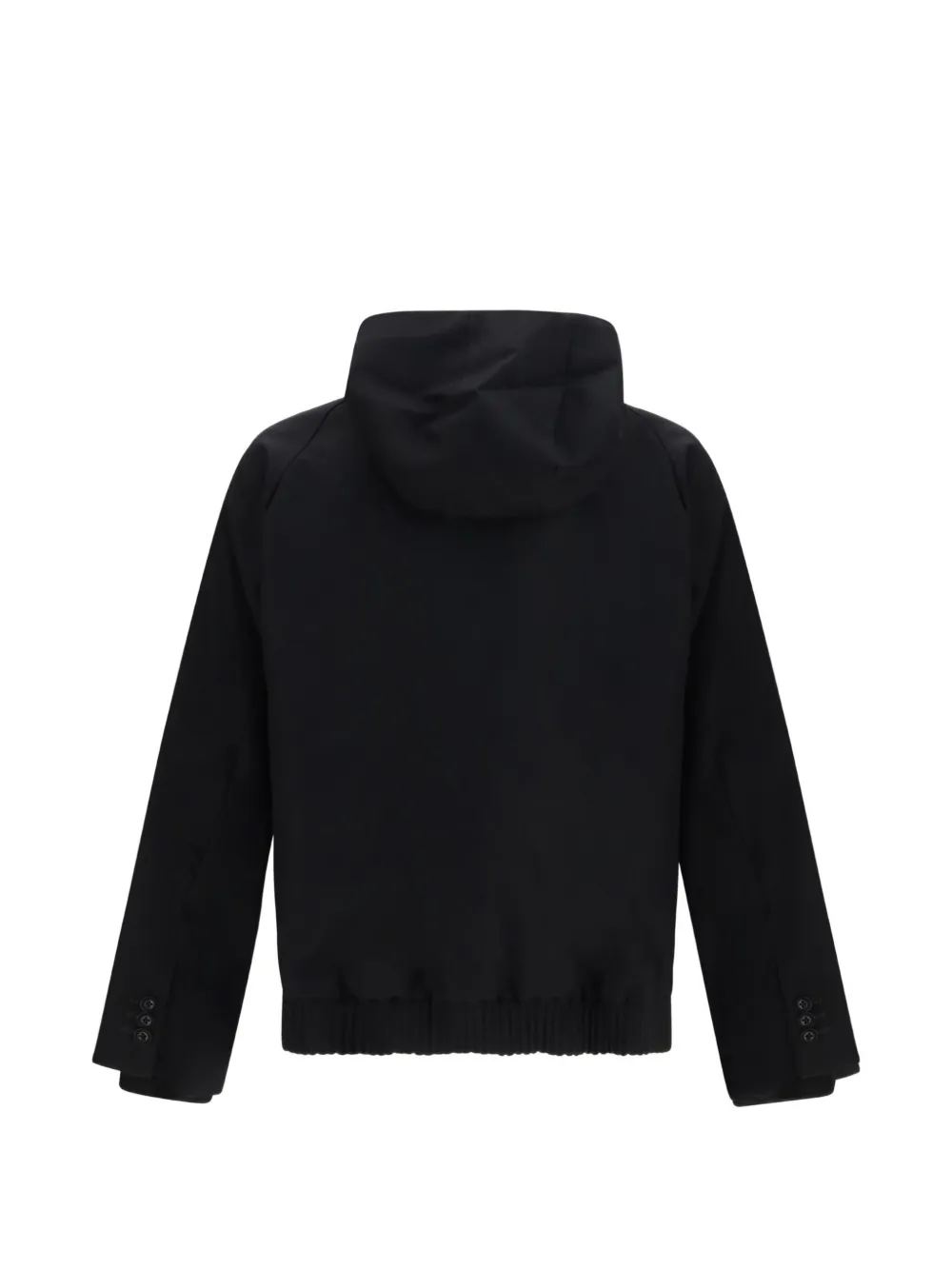 sacai Hoodie met rits Zwart