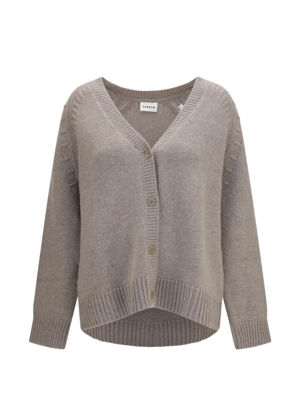 P.A.R.O.S.H. V-neck cashmere cardigan - Toni neutri